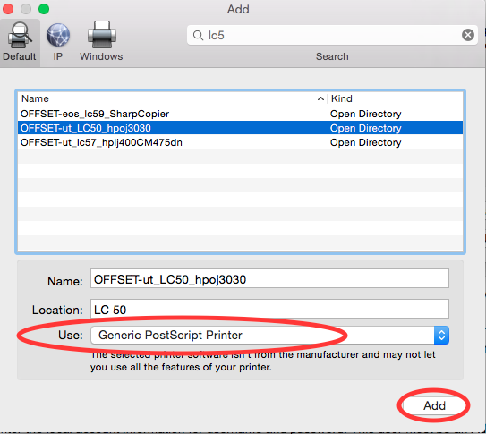 generic postscript printer driver mac download